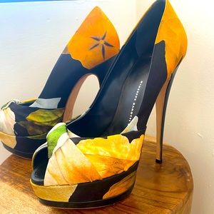Floral Giuseppe Zanoti pumps